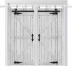 Farmhouse Wood Grain Living Room Curtains 84 Inch Length, Window Curtains Tab by Unknown