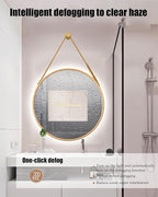 JSLJDM 500X500 mm Illuminated Backlit LED Bathroom Mirror, Wall Mounted - Image 2