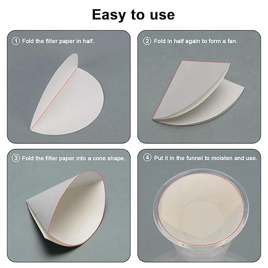 StonyLab Quantitative Filter Paper Circles, 46mm Diameter Cellulose Filter Paper - Image 4