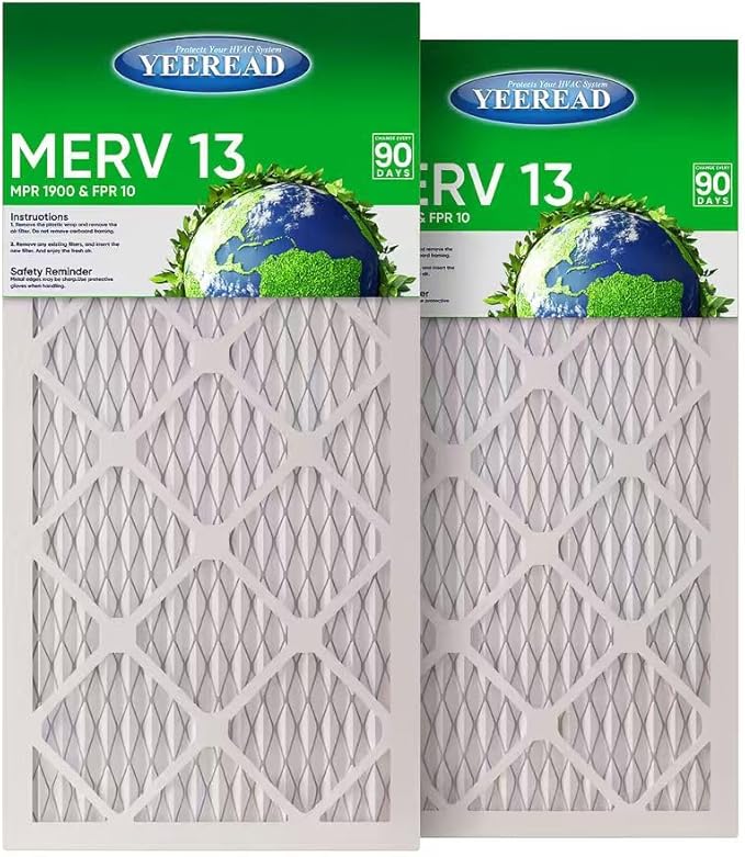 14x30x1 MERV 13 Air Filters, AC & Furnace Systems – Advanced Filtration by Unknown