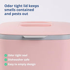 BLUE GINKGO Kitchen Compost Bin – Filter-Free, Odor-Tight Countertop Food Waste - Image 4