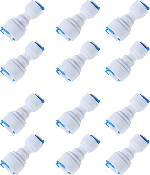 3/8-inch x 1/4-inch 6 pcs T and 6 pcs I Tube Quick Push in Connector by JBTOZIUY