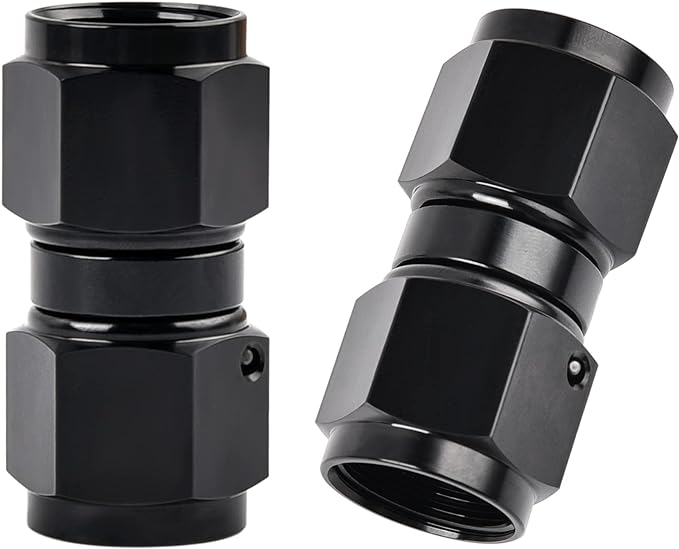 EVIL ENERGY 8AN Female to 8AN Female Straight Swivel Coupler Union Fitting by EVILENERGY