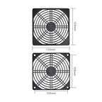 ELUTENG 120mm Fan Filter 2 Pack IP40 Dustproof Blower Guard ABS Computer - Image 7