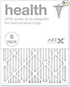 AIRX WICKED CLEAN AIR. HEALTH 20x25x1 MERV 13 Pleated Air Filter by AIRXFILTERSWICKEDCLEANAIR