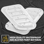 KaTur 1 Pair Universal Car ABS Decorative Air Flow Intake Scoop Turbo Bonnet - Image 3