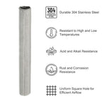 PATIKIL 40" L x 10" W Woven Wire Mesh, 250 Mesh 304 Stainless Steel Air Vent - Image 3