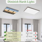 Fluorescent Light Covers for Drop Ceiling Desert Cactus Sunset Magnetic Light - Image 6