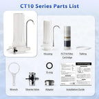iSpring CT10-W Countertop Water Filter, Bad Odor, and Chlorine - Image 6