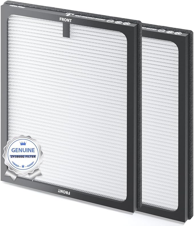 Air Purifier Filter for ZY3866G, Honeyuan Genuine Filter, 3-in-1 True HEPA by HONEYUAN