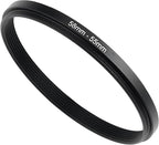 58mm to 55mm Step-Down Ring Filter Adapter, Metal Ring Step-Down Rings Adapter by BETUYESS