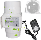3 Inch Inline Duct Extractor Fan 75Mm 12V Powerful Exhaust Blower Speed by Unknown