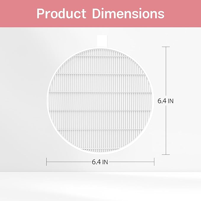 6 Pack HPro Nail Dust Collector Replacement Filters, Compatible - Image 2