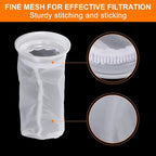 PATIKIL 4" IBC Lid Filter 2 Pack 210mm Long Washable Nylon Fine Mesh Filter IBC - Image 4