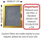 20X23X1 CARTER | MERV 8 | Lifetime HVAC & Furnace Air Filter | Washable - Image 3