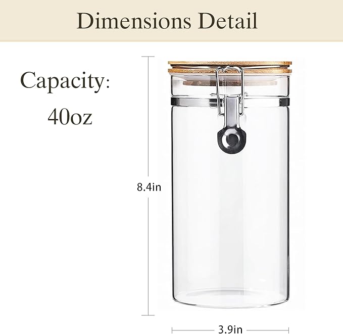 Glass Storage Jars Set Elegant Containers - Image 2