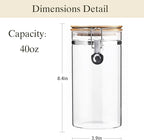 Glass Storage Jars Set Elegant Containers - Image 2