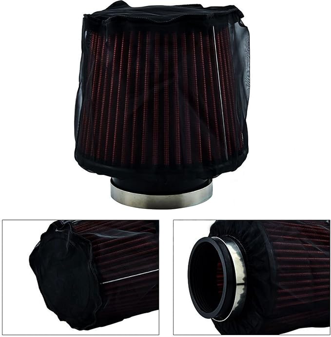 Air Filter Protective Cover, Universal Air Intake Filter Sock Cover Air Cleaner - Image 6