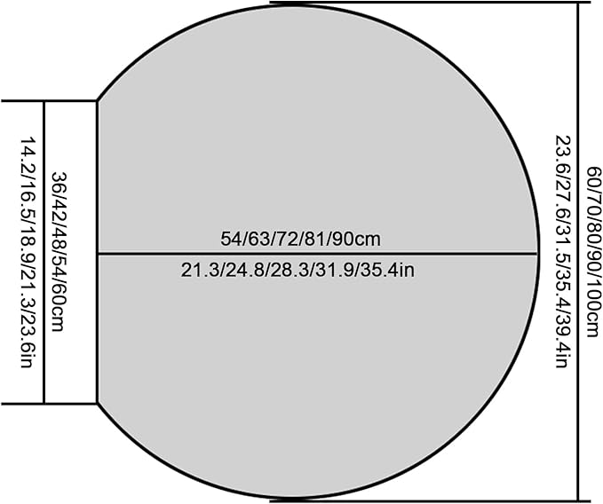 Half circle mirror，half circle mirrors - Image 2