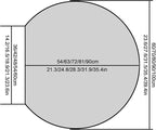 Half circle mirror，half circle mirrors - Image 2