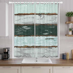 Blue Teal Living Room Curtains 96 Inch Length, Window Curtains Tab Top - Image 9