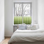 Gradient Green Wooden Board Window Valance Curtains, Retro Country Wood Grain - Image 8