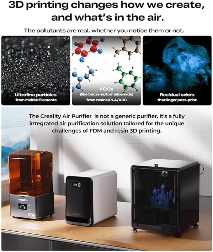 Creality Air Purifier for Resin 3D Printer, Smoke Purifier - Image 2