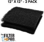 Black Coarse Filter Media, 1.25" Thick, 2 Pack, Ponds or Water Gardens - Image 2