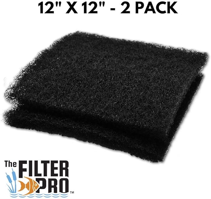 Black Coarse Filter Media, 1.25" Thick, 2 Pack, Ponds or Water Gardens - Image 2