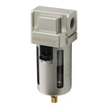 SNS 1/2" NPT Compressed Air Line Filter, 5 Micron Brass Element, Poly Bowl by SNS