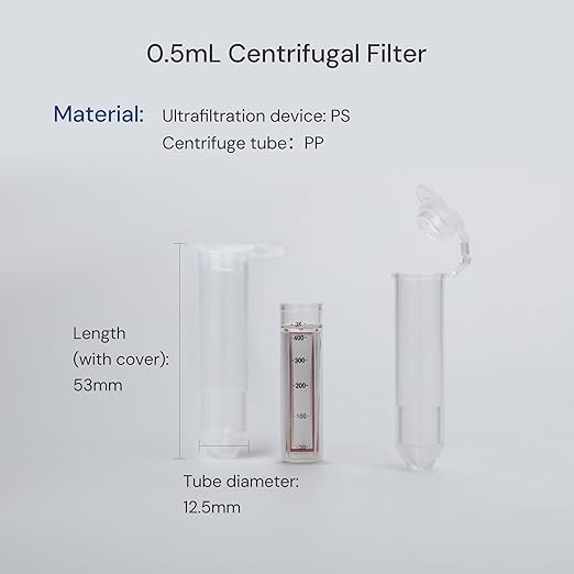 100kDa Ultra Centrifugal Filter Unit, Regenerated Cellulose RC Membrane - Image 3