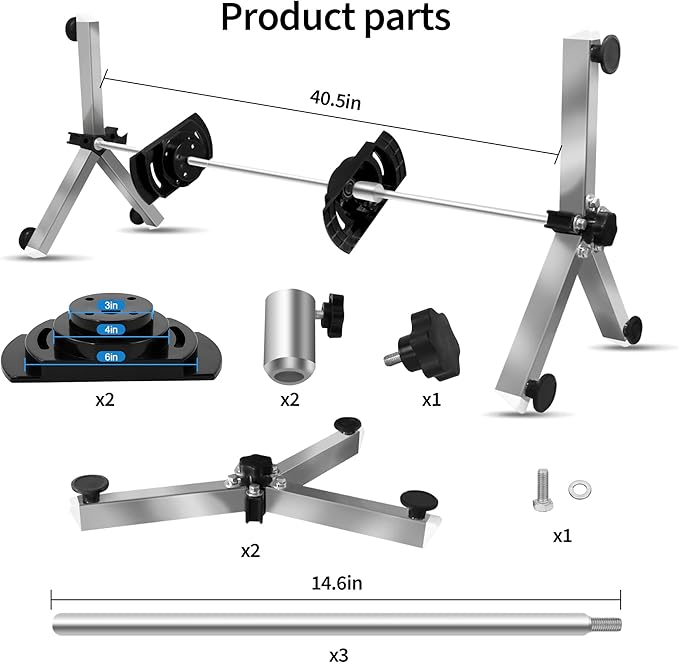 Pool Filter Cleaning System and Cleaner Stand Solid Aluminum Shaft- Compatible - Image 6