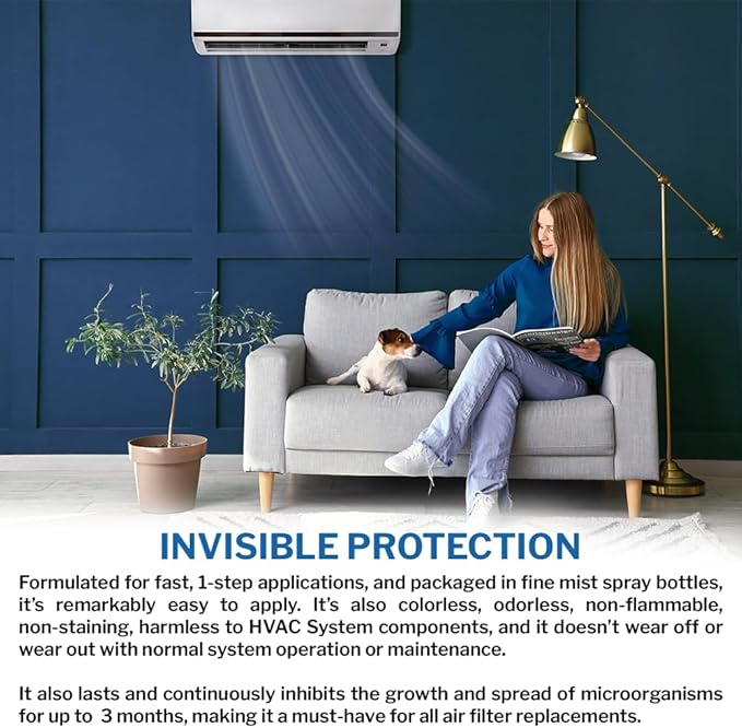 PermaSafe HVAC Solutions, Antimicrobial Air Filter Treatment, Odor Inhibitor - Image 6