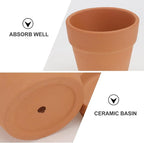 5pcs Red Terracotta Succulent Flower Pots - Image 3