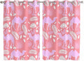 2 Panel Kitchen Cafe Curtains, Desert Camel Sunlight Filtering Nature Air by Hokiten