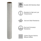PATIKIL 40" L x 16" W Woven Wire Mesh, 350 Mesh 304 Stainless Steel Air Vent - Image 3