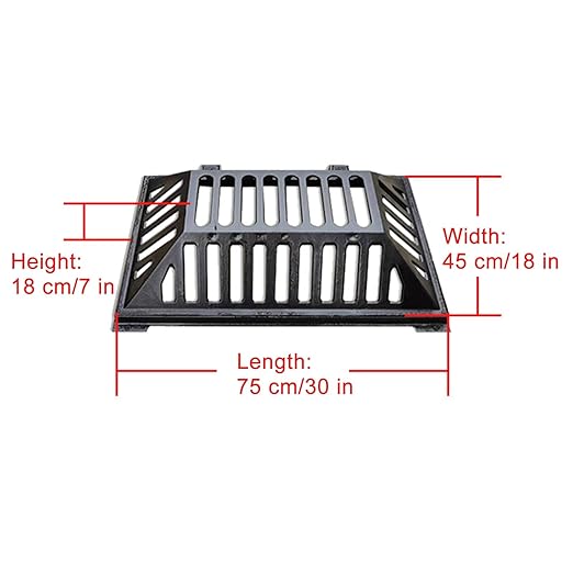 Manhole Cover and Frame Ductile Iron, Heavy Duty Drain Grate, One-Piece Design - Image 2