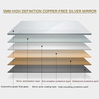 Smart Lighted Bathroom Mirror for Wall，Bathroom Mirror - Image 3