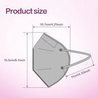 Miuphro KN95 Face Mask 50 Pack, Disposable Respirator Masks, 5 Layer Design - Image 2
