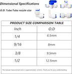 Water purifier globe valve, straight through 1/4 "FPT pipe quick collection - Image 2