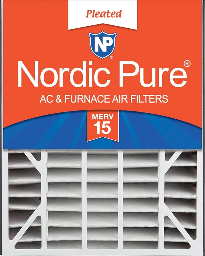 Nordic Pure 20x25x5 Air Bear Replacement 266649-102 MERV 15 Air Filter 1 Pack by NordicPure