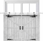Farmhouse Wood Grain Bedroom Curtains 63 Inch Length, Window Curtains Tab Top by Unknown