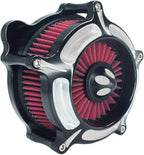 Air Filter Intake Motorcycle Turbine Cleaner Kit Cnc Cut Chrome - Image 4