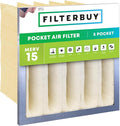 Filterbuy 20x20x12 5-Pocket Air Filter MERV 15 HVAC Replacement by Filterbuy