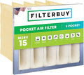 Filterbuy 16x20x12 5-Pocket Air Filter MERV 15 HVAC Replacement by Filterbuy
