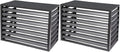 Aluminum Air Conditioner Fence Set of 2, Louvered Outdoor AC Unit Cover by Unknown