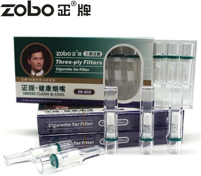 ZOBO Disposable Cigarette Filters Three-Layer Microporous Multi-Filtering to - Image 2