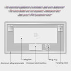 Smart Illuminated LED Bathroom Mirror，Bathroom Mirror - Image 9