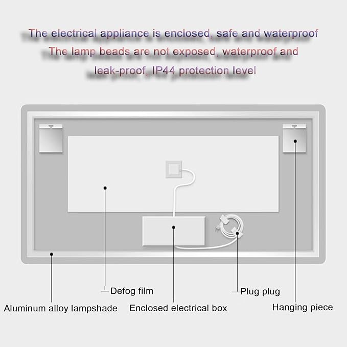Smart Illuminated LED Bathroom Mirror，Bathroom Mirror - Image 9