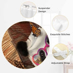 Farm Panda Bathroom Curtains 63 Inch Length, Window Curtains Tab Top, Farmhouse - Image 6